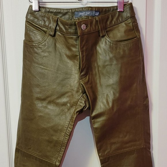 Boot Cut Leather Pant - Picture 1 of 10
